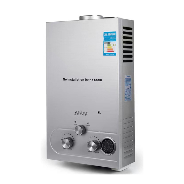 8L Tankless Gas Water Heater 16kW LPG Natural Gas Instant Hot Water Stainless Steel