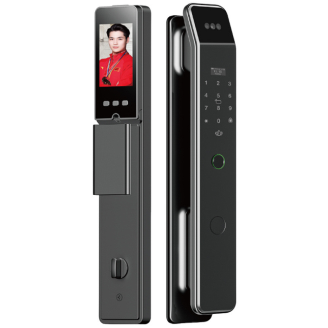 3D Face Recognition Smart Door Lock with HD Camera, Fingerprint, WiFi App Control and 4.5-Inch Display