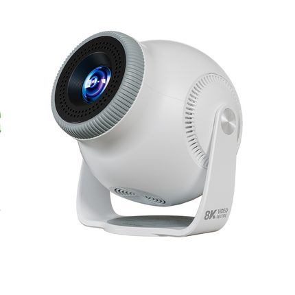 Portable Smart LCD Projector with Android 14, 720P Resolution and Manual Focus