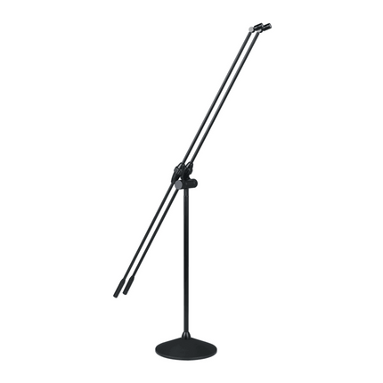 Dual Gooseneck Conference Microphone with Height-Adjustable Stand for Clear Voice Capture