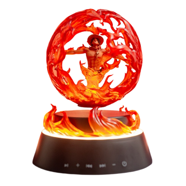 Floating Anime Display with Magnetic Suspension & LED Light Showcase