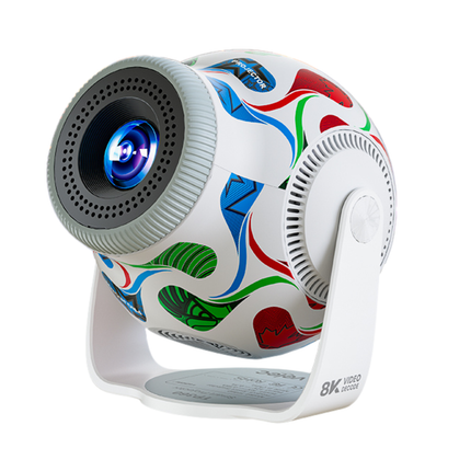Android 14 LED Short Throw Smart Projector Portable Home & Outdoor Cinema Device