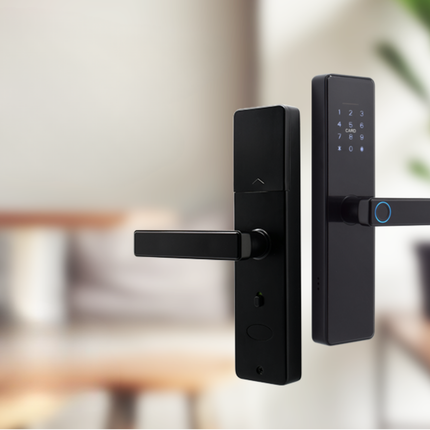 Smart Fingerprint Door Lock with Keypad Card Access and App Control for Home Office Apartment, Door Viewer