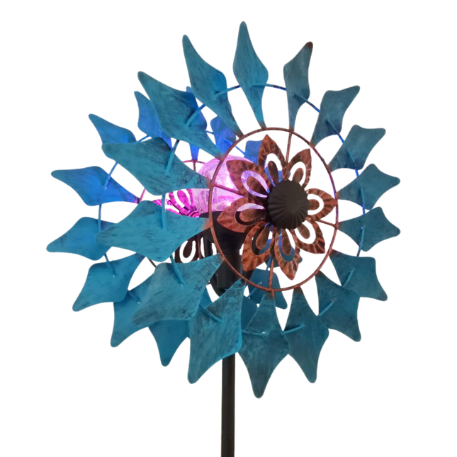 Outdoor 3D Metal Kinetic Wind Spinner Weather Resistant Garden Yard Sculpture