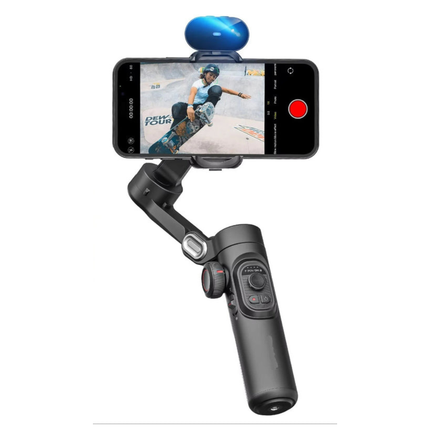 AI-Powered 3-Axis Phone Stabilizer with Auto Face Follow & Wireless Remote Control