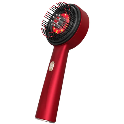 Portable Waterproof Head Massager Comb with Red Light Relaxation and Vibration