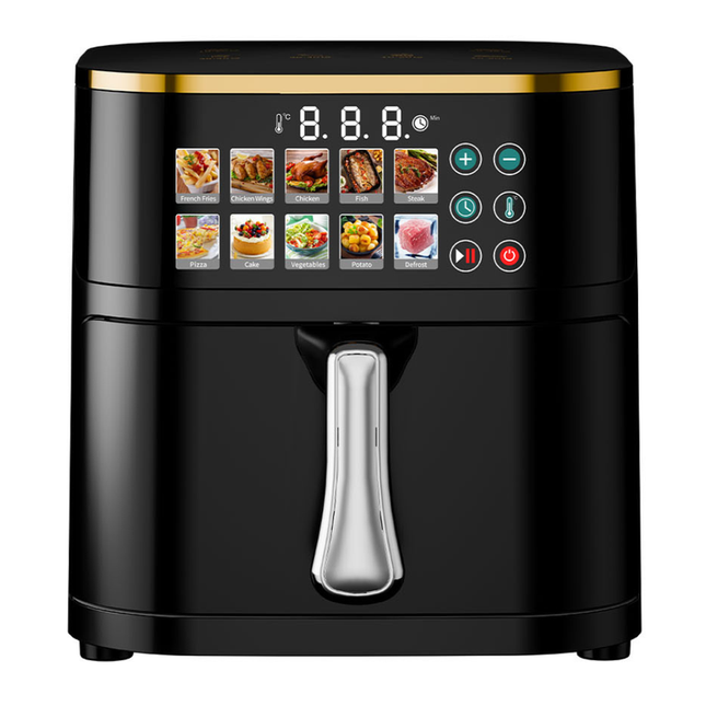 Large 10L Digital Air Fryer with Color Display – Fast, Easy & Versatile Cooking, Black