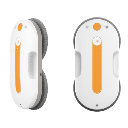 Smart Window Cleaning Robot with App & Remote Control, 3800Pa Suction, Dual Ultrasonic Spray – White