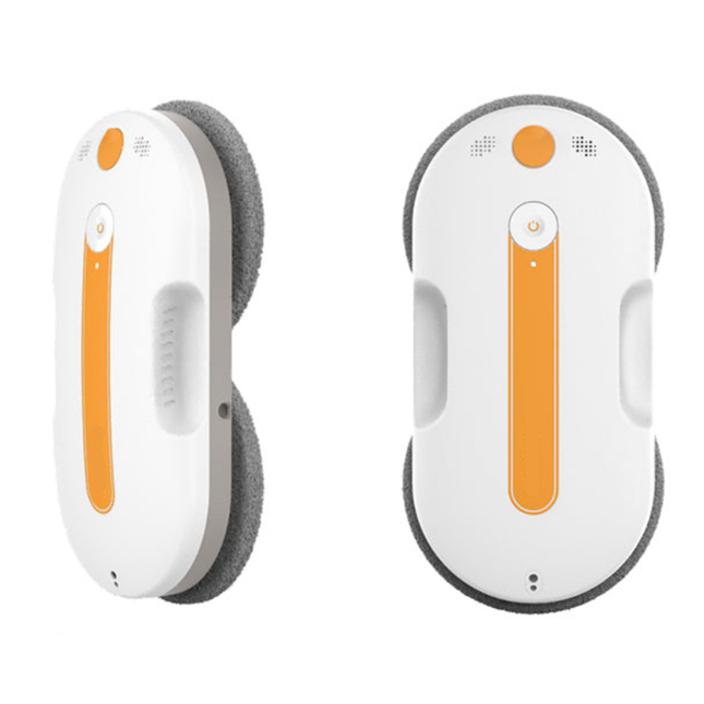 Smart Window Cleaning Robot with App & Remote Control, 3800Pa Suction, Dual Ultrasonic Spray – White