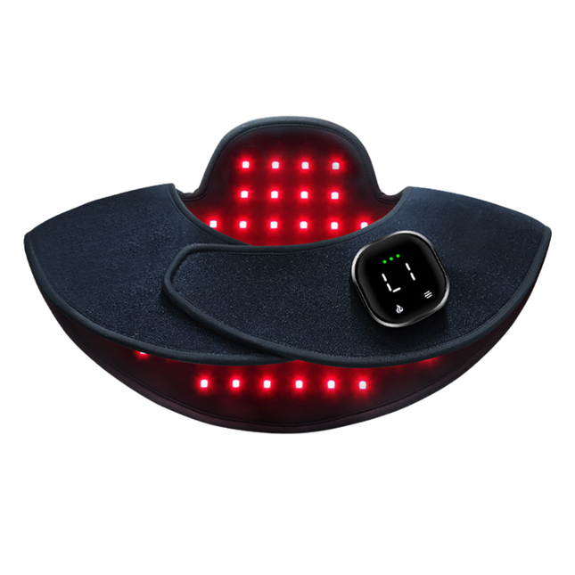 Wireless Infrared & Red LED Shoulder Wrap for Muscle Recovery with Smart Timer