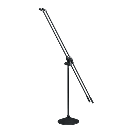 Dual Gooseneck Conference Microphone with Height-Adjustable Stand for Clear Voice Capture