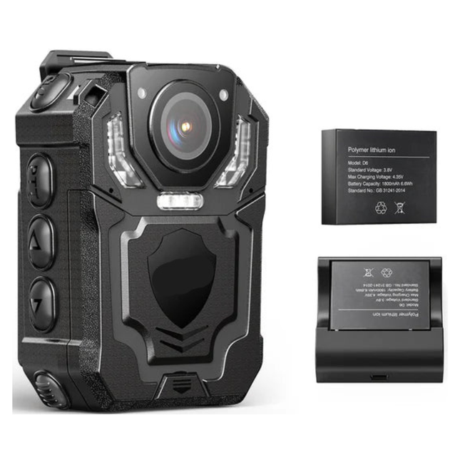 HD Wearable Body Camera 12 Hour Battery Night Vision Loop Recording for Security Use