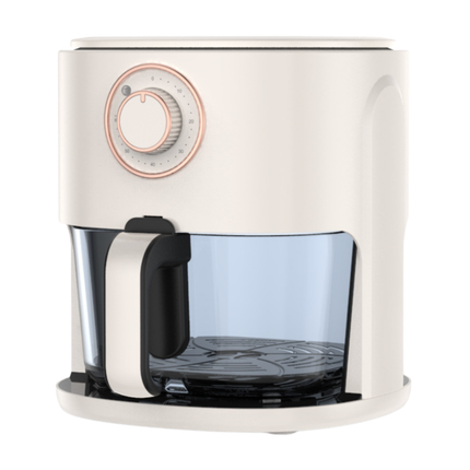 Compact 3L Manual Air Fryer with Dial Control – Space-Saving Design & 1300W Quick Cooking