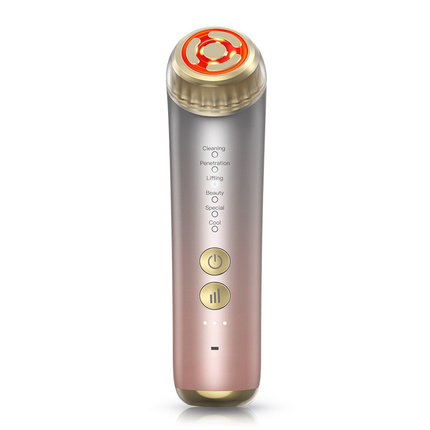 RF Facial Lifting Device EMS Cooling Modes Anti Aging Skin Tightening Tool