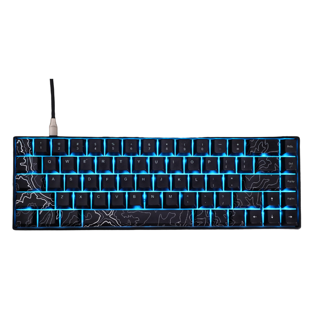 68-Key Compact Mechanical Keyboard with RGB Backlighting and PBT Keycaps