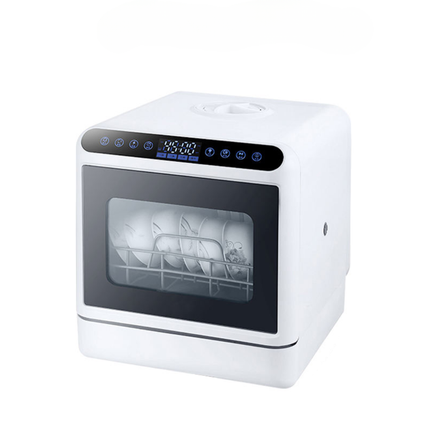 Portable Desktop Mini Dishwasher 5 Place Setting with Smart Control and Hot Air Drying