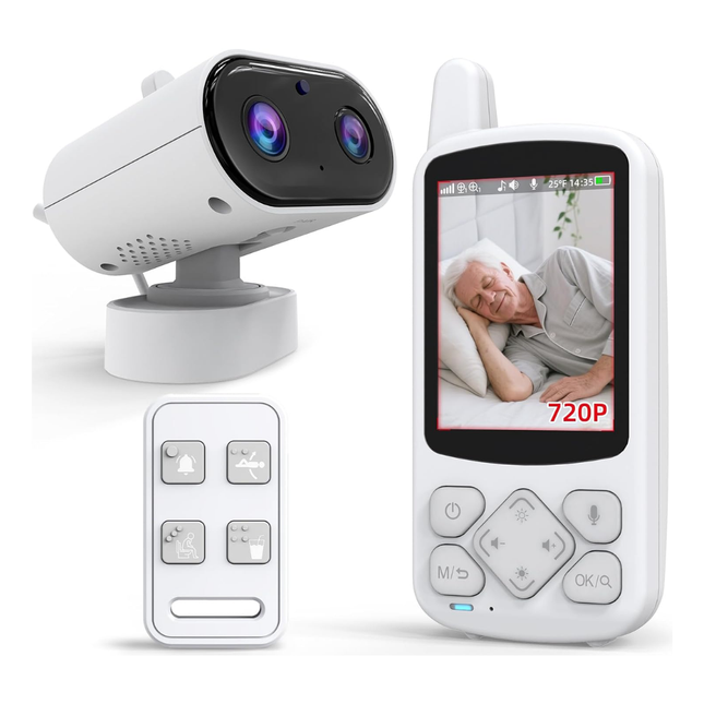 Wireless 720P Video Monitor 5 Inch Display Night Vision 2 Way Talk 300m Range
