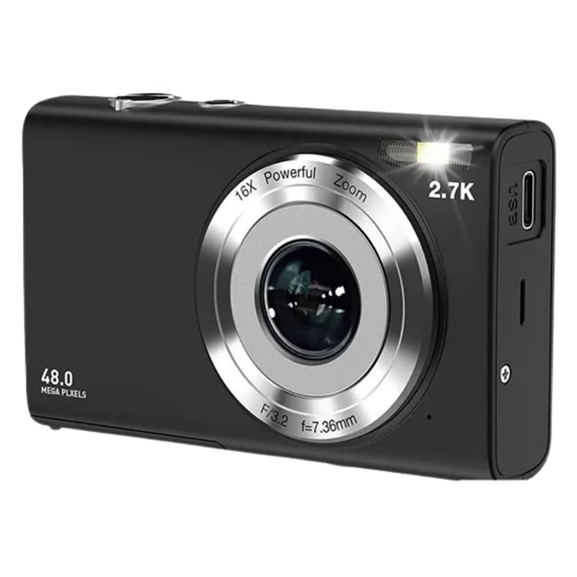 Ultra HD 4K Compact Camera with 48MP Imaging & 2.8-Inch LCD Display