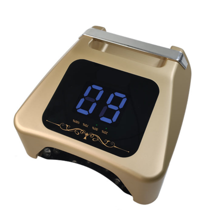 Portable UV LED Nail Lamp 72W Rechargeable Timer for Salon Home Manicure