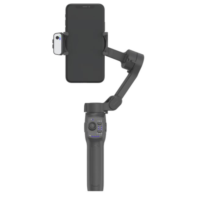 Foldable 3-Axis Gimbal Stabilizer with AI Tracking and Ultra-Wide Lens Support for Smartphones