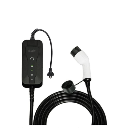 Portable 3.5kW EV Charging Cable with Adjustable 16A Current – Weather-Resistant Plug-In Charger