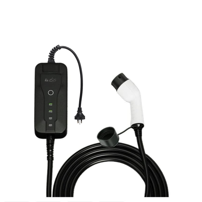 Portable 3.5kW EV Charging Cable with Adjustable 16A Current – Weather-Resistant Plug-In Charger
