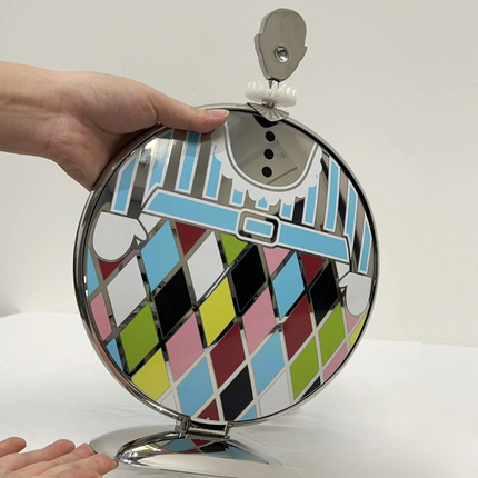 Foldable Double-Layer Round Cake Stand – Elegant Dessert & Fruit Display Rack