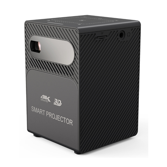 Wi-Fi Mini Projector with 100 Lumens Built-in Android 9 & ±45° Keystone