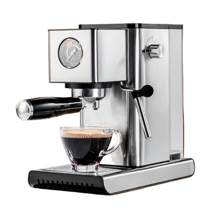 Stainless Steel 15 Bar Espresso Coffee Machine with 1.2L Tank