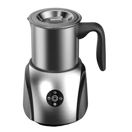 Electric Milk Frother 350ml Stainless Steel, 450W for Coffee & Hot Chocolate