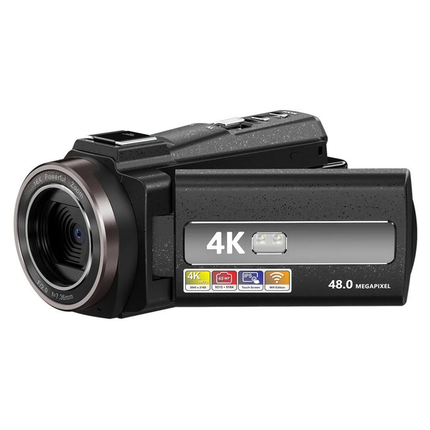 Ultra HD 4K Digital Camera with Rotating Touchscreen, CMOS Sensor and SD Card Support