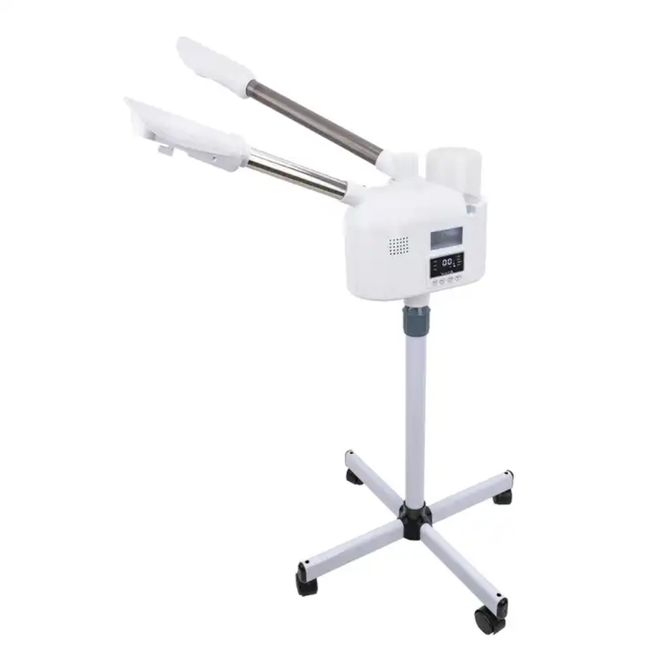 2-in-1 Hot & Cold Facial Steamer with Ozone, 600ML Portable Beauty Salon Vaporizer