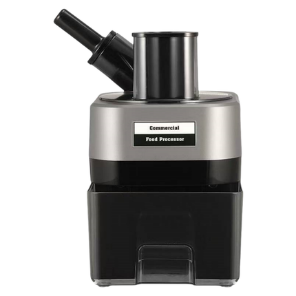 Dual-Port Commercial Food Processor 100W with Large Feed Chute – Grey