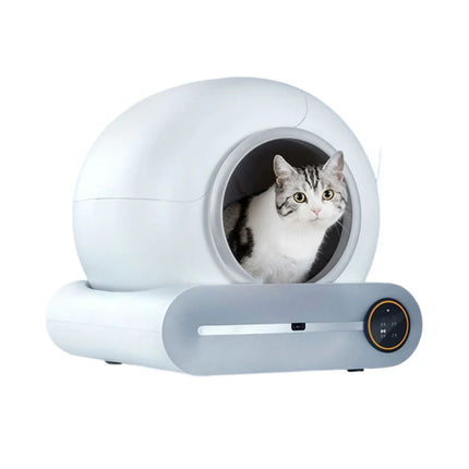 Smart Self-Cleaning Cat Litter Box with App Control and Infrared Safety Sensor