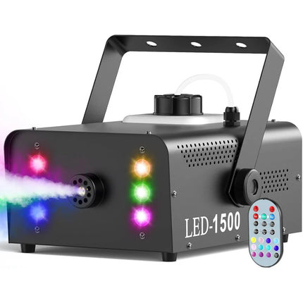Professional 1500W Smoke Machine with RGB Light Effects for Events & Celebrations