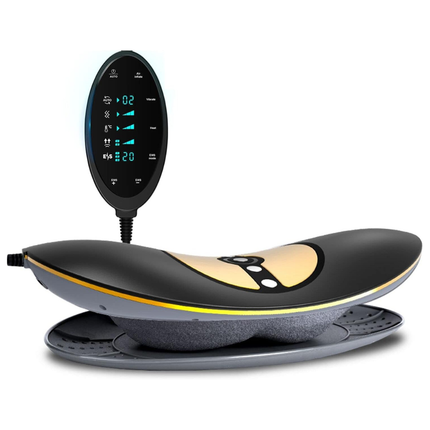 Home Spine Stretcher Massager for Lumbar Relief Black