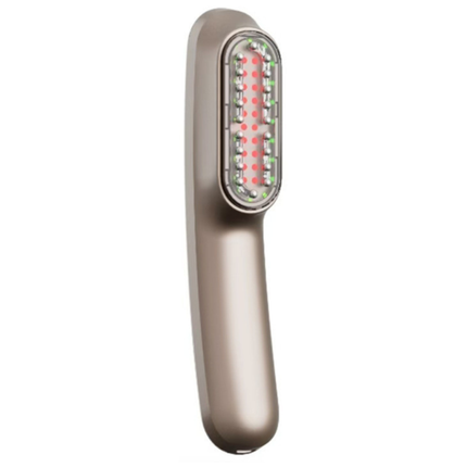 Red Light & Vibration Face, Neck and Scalp Care Device – USB Rechargeable Personal Care Massager