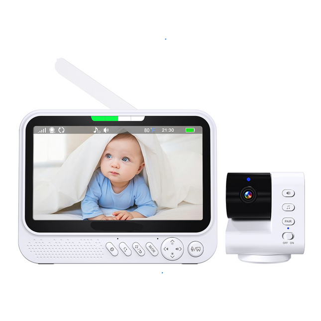Smart Video Monitor 720P HD 7 Inch Screen WiFi App Control Night Vision Two Way Audio