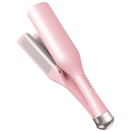 Portable 32mm Ceramic Hair Curler with Adjustable Heat Settings – Pink