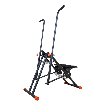 Compact Stair Climber for Cardio & Leg Training Adjustable Mechanical Design Black
