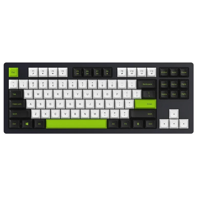 Compact 87-Key Mechanical Gaming Keyboard with RGB Lighting and Type-C Wired Connection