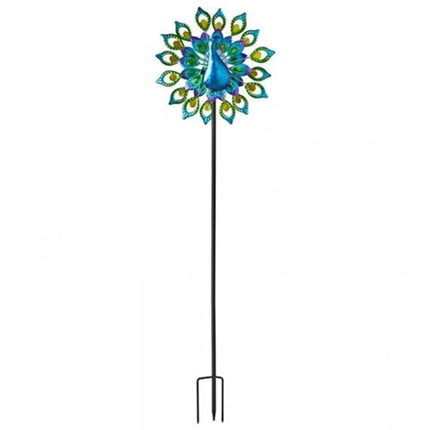 200cm Solar Garden Wind Spinner with LED Light – Tall Stainless Steel Yard Ornament