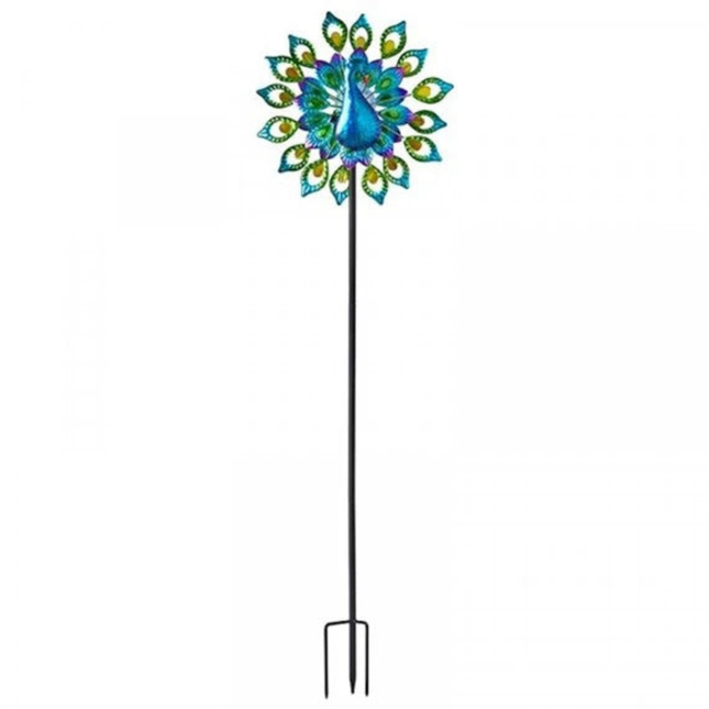 200cm Solar Garden Wind Spinner with LED Light – Tall Stainless Steel Yard Ornament