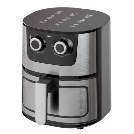 7L Large Capacity Air Fryer Oven with 1250W Rapid Heat, 80-200°C Adjustable Temp & 60min Timer
