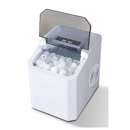 Compact Electric Ice Maker with Rapid Cycle, Self-Cleaning Function & Basket