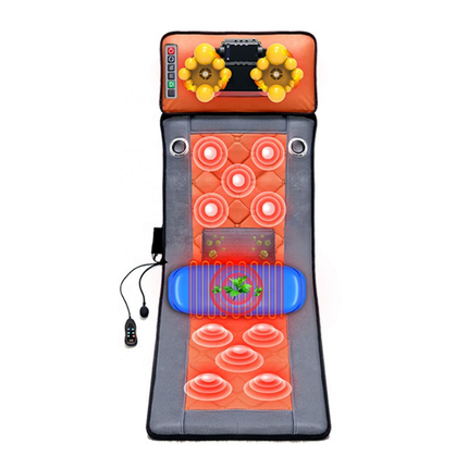 Electric Massage Mat for Back and Neck with Vibration and Kneading