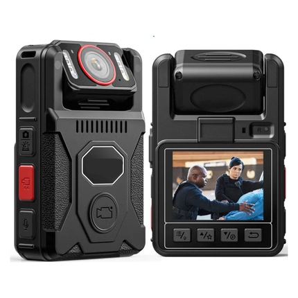 4K Wearable Body Camera 180 Degree Rotating Lens 15 Hour Recording