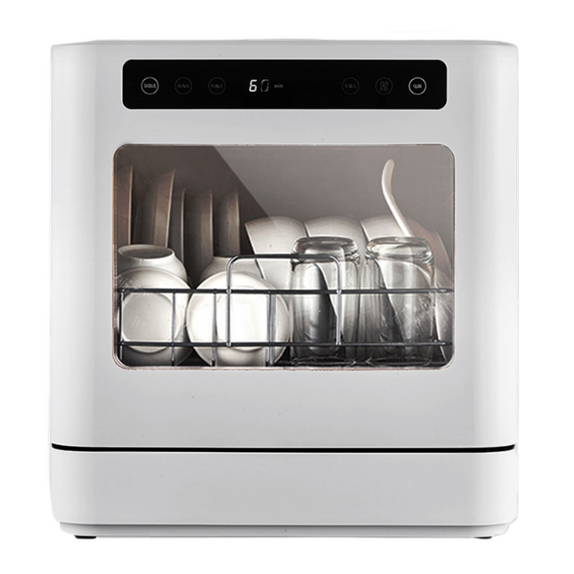 Space-Saving Tabletop Dishwasher with UV Sterilization & Tap Connection