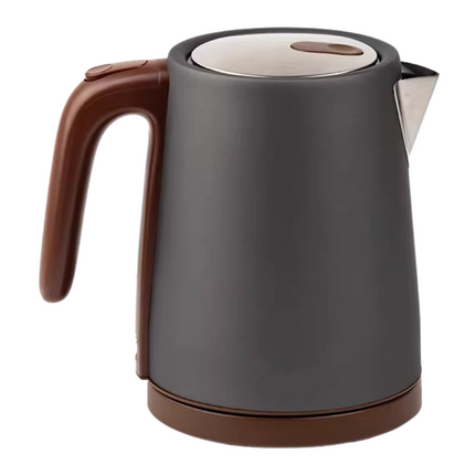 1.2L Electric Kettle with 304 Stainless Steel Interior & Transparent Water Level Indicator
