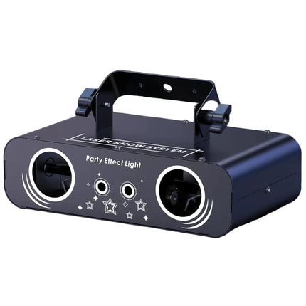 50W Multi-Effect RGB Laser Stage Light with DMX Control, Music Sync, Remote & Rotating Bee Eye
